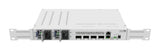 CRS504-4XQ-IN, Switch CPU 650MHz, 64MB RAM, 1 Eth 10/100, 4 QSFP28 100G, CA/CD y 802.3bt PoE-in, RouterOS