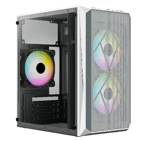 Acteck Doom GI630 Micro Tower Blanco 500 W, Micro ATX, Mini-ATX, Metal