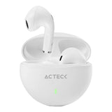 Acteck EP230 Auriculares Inalámbrico Dentro de oído Llamadas/Música Bluetooth Blanco