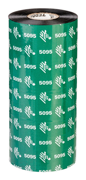 Zebra 5095 Resin cinta térmica 450 m Negro