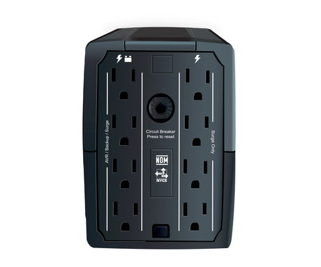 CDP R-UPR508 500VA/250W UPS Interactiva AVR 8 Salidas, 300 Julios, 120 Vac UPS Línea interactiva 0,5 kVA 250 W Seno