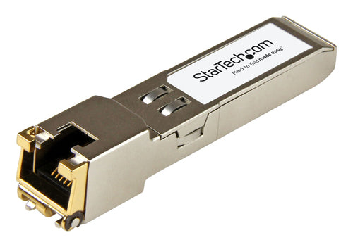 StarTech.com Módulo Transceptor SFP Compatible con el Modelo E1MG-TX de Brocade - 1000BASE-T - SFP a RJ45 Cat6 / Cat5e -