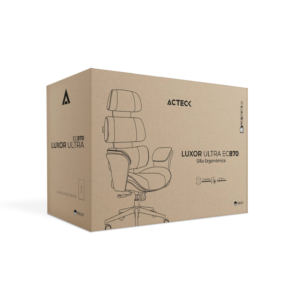 Acteck Silla Luxor Ultra EC870 Sillas de oficina y de ordenador Si Respaldo de malla 775 mm