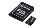 Kingston Technology Tarjeta 64GB microSDXC Industrial C10 A1 pSLC + adaptador SD Memoria Flash 64 GB MicroSDXC 100 MB/s 80 MB/s