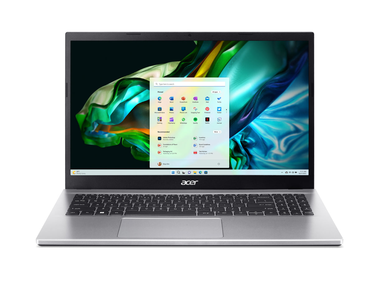 Acer Aspire A315-44P-R7GS Laptop Portátil Plata Concha 39,6 cm (15.6")