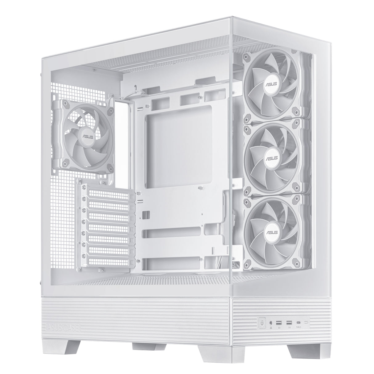 ASUS A31 Plus TG ARGB WHITE carcasas ordenador Metal Midi Tower PC Blanco
