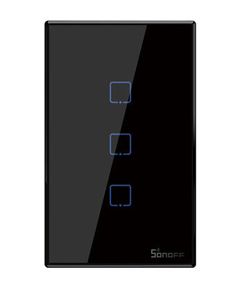 Sonoff T3US2C Inalámbrico Negro