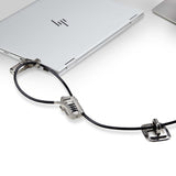 StarTech.com Juego de Candado para Ordenador de Sobremesa o Portátil y Periféricos - Cable de 3m de Acero - Candado Anti