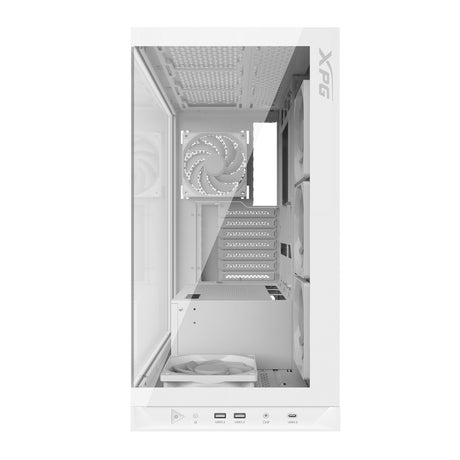 XPG INVADER X Torre Media Blanca carcasas ordenador SPCC Midi Tower PC Blanco