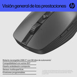 HP Ratón multidispositivo recargable HP 715 Ratones Oficina RF Wireless + USB Type-A Ambidextro