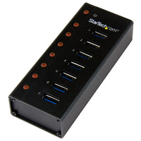 StarTech.com Concentrador USB 3.0 de 7 Puertos con Caja de Metal - 5Gbps - Hub de Sobremesa o Montaje en Pared Hubs de i