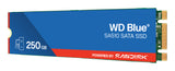 WD SSD Interno Blue 250GB M.2 2280 SATA3 6GB/s, Lectura 550MB/s, Escritura 525MB/s
