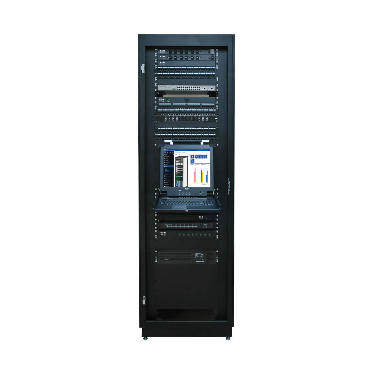 Tripp Lite SR42UB Gabinete de Profundidad Estándar Smartrack de 42U (Incluye Puertas Y Paneles Laterales) Armarios Rack