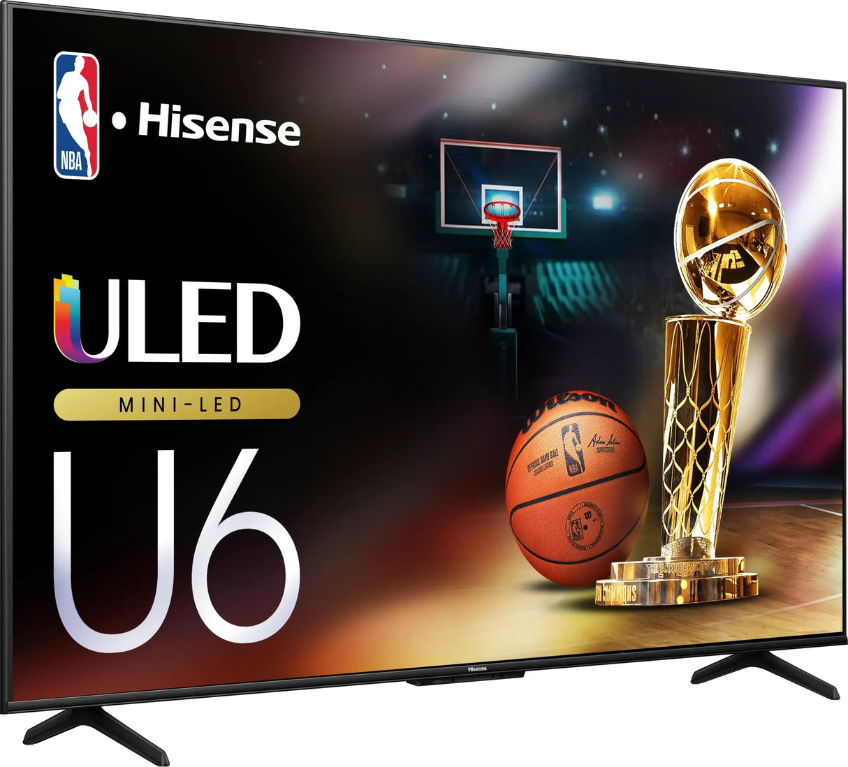 Hisense Class U6 Televisor 165,1 cm (65") 3840 x 2160 Pixeles 4K Ultra HD Mini LED ULED Smart TV Wifi Negro