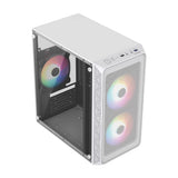 Acteck Doom Pro Mesh GI730M Mini Tower Blanco 600 W, Micro ATX, Mini-ITX, Metal