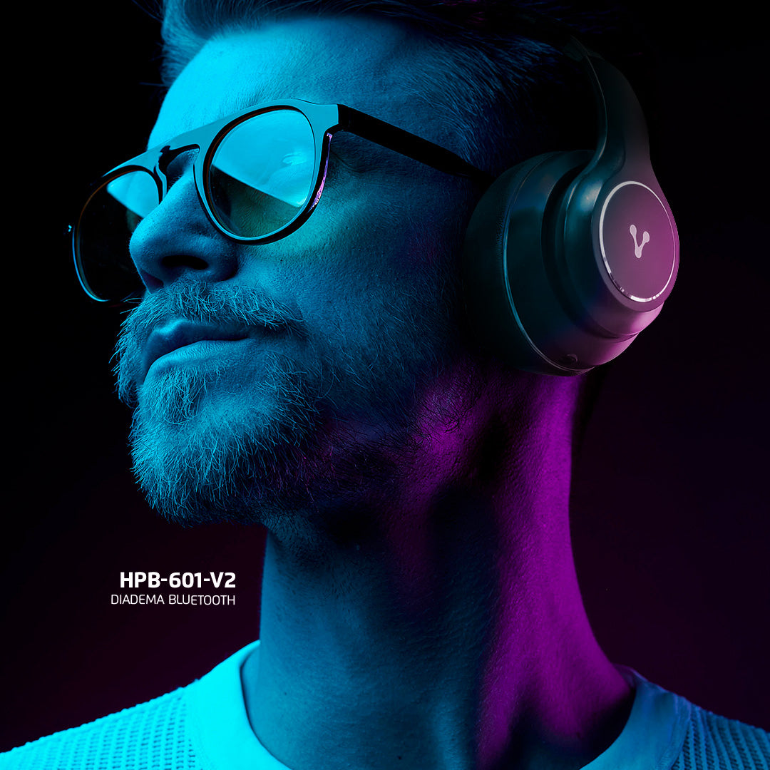 Diadema Vorago Hpb-601 V2 Premium 3.5Mm Bluetooth 5.0 Color Negro - Hpb-601 V2
