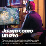Manhattan Audífonos USB para videojuegos, con luces LED Auriculares Auriculares Diadema Llamadas/Música Binaural