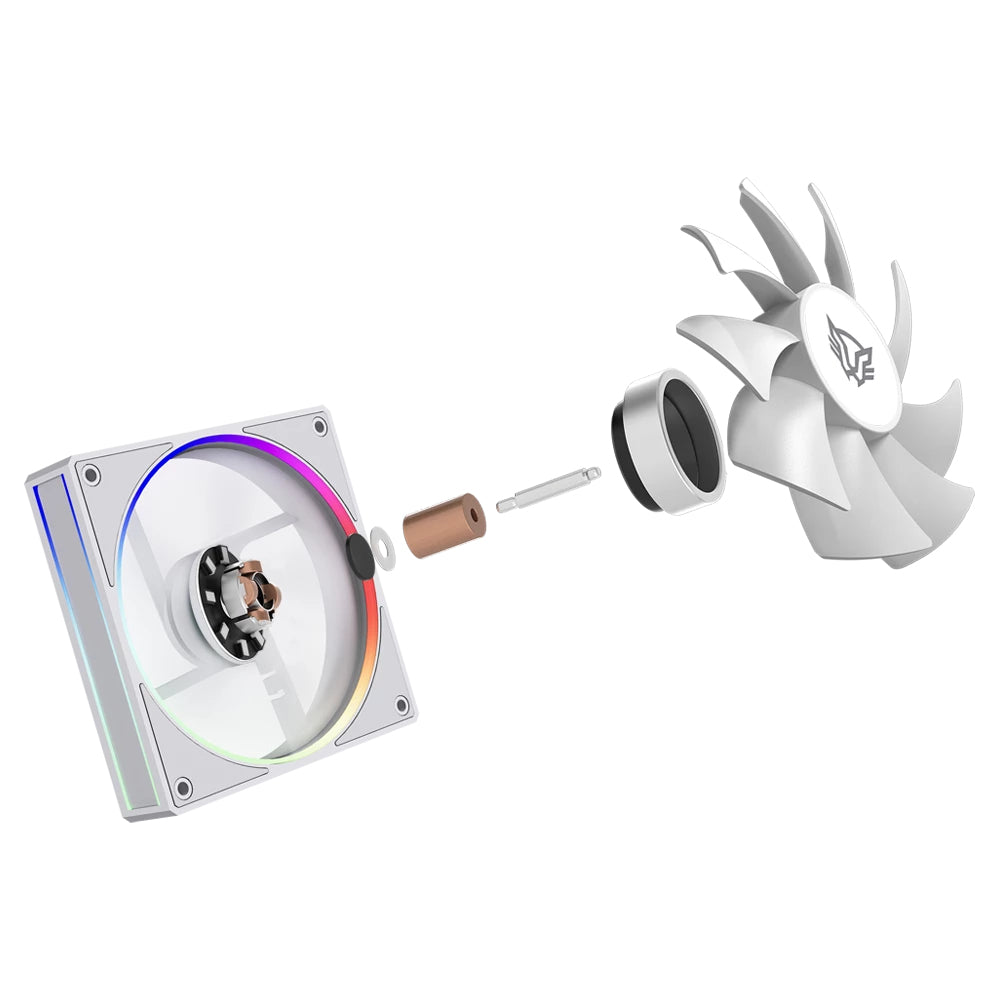 Balam Rush BR-942232 sistema de refrigeración de computadora Gabinete de la computadora Ventilador 12 cm Blanco
