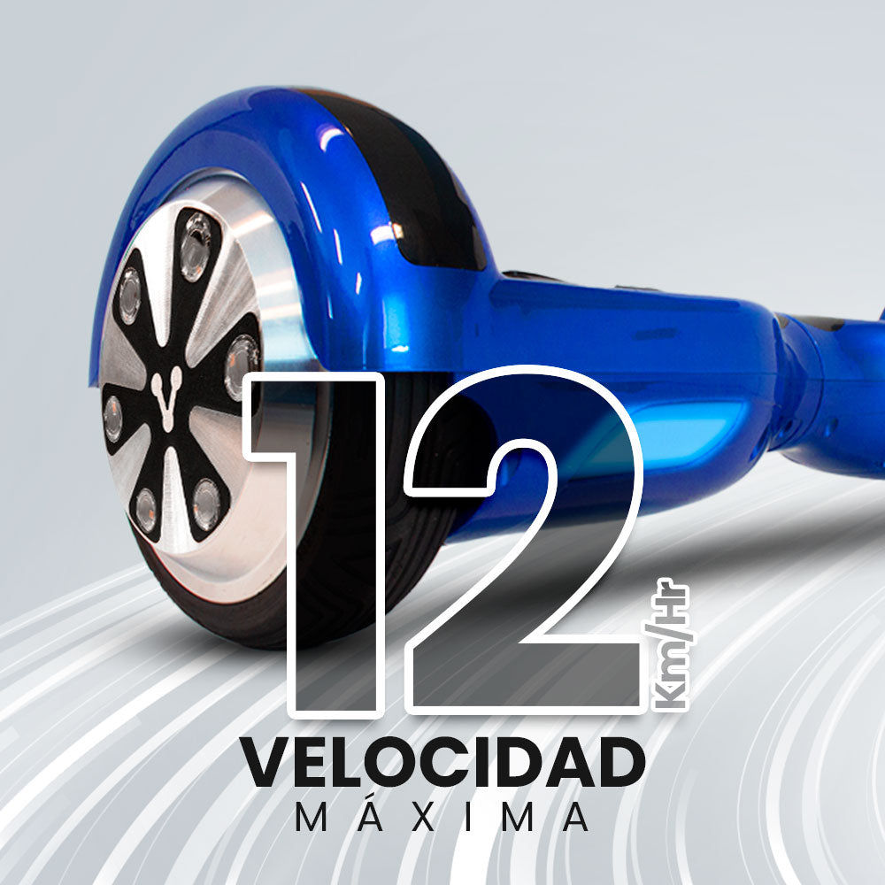 PATINETA ELÉCTRICA VORAGO HB-200 AZUL KIT KART 6.5" ANTIFUEGO