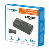 Manhattan 207997 Conmutadores de vídeo HDMI 3 Acrilonitrilo butadieno estireno (ABS)