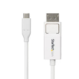StarTech.com Cable USB C a DisplayPort 1.2 4K 60Hz de 2m - Adaptador de Vídeo Bidireccional DP a USB Tipo C - HDR - para