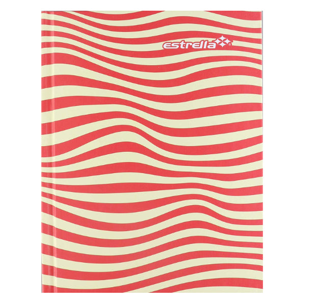Libreta 1/4 pasta dura forma francesa Es