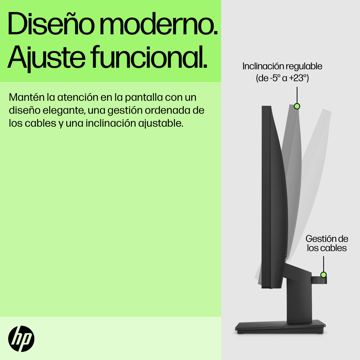 HP Monitor FHD HP P22v G5 Monitor 54,5 cm (21.45") 1920 x 1080 Pixeles Full HD Edge LED Negro