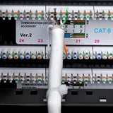 StarTech.com Panel de Parcheo 2U de 48 Puertos Cat6 RJ45 de Montaje en Rack de Servidores - UTP -Tipo 110 Punch Down - P
