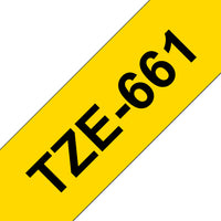 CINTA BROTHER TZE661 36MM P/PT300/500 NGRO/AMA