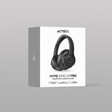 Acteck Hype Epic HP750 Auriculares Inalámbrico y alámbrico Diadema Llamadas/Música Bluetooth Negro, 20 - 20000 Hz, 266 g