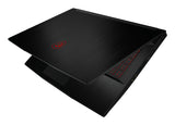 MSI Gaming Thin GF63 12UCX-608AU Laptop Portátil Negro Concha 39,6 cm (15.6")