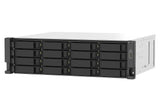 QNAP TS-1673AU-RP-16G servidor NAS o de almacenamiento Bastidor (3U) Ryzen Embedded V1500B 16 GB DDR4 0 TB QNAP QTS Negro, Gris