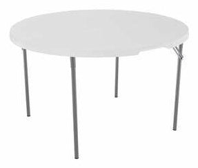 MESA PLEGABLE LIFETIME 121.9 CM BLANCA REDONDA 280064