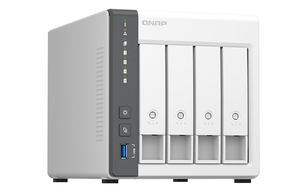 QNAP TS-433 Servidor Serial ATA III, Serial ATA II 2.5,3.5 cm (2.5,3.5") Si 0, 1, 5, 6, 10, JBOD