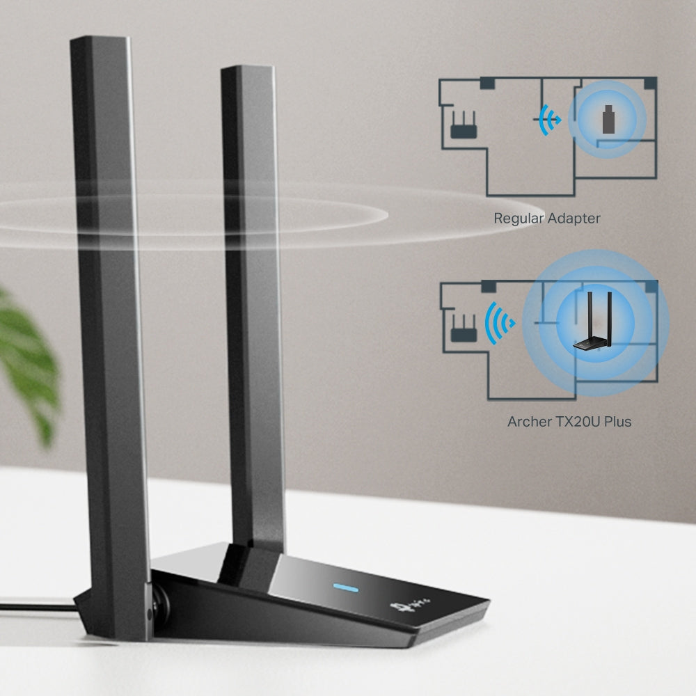 TP-Link Archer TX20U Plus tarjetas de red Inalámbrico USB WLAN 3.2 Gen 1 (3.1 Gen 1)