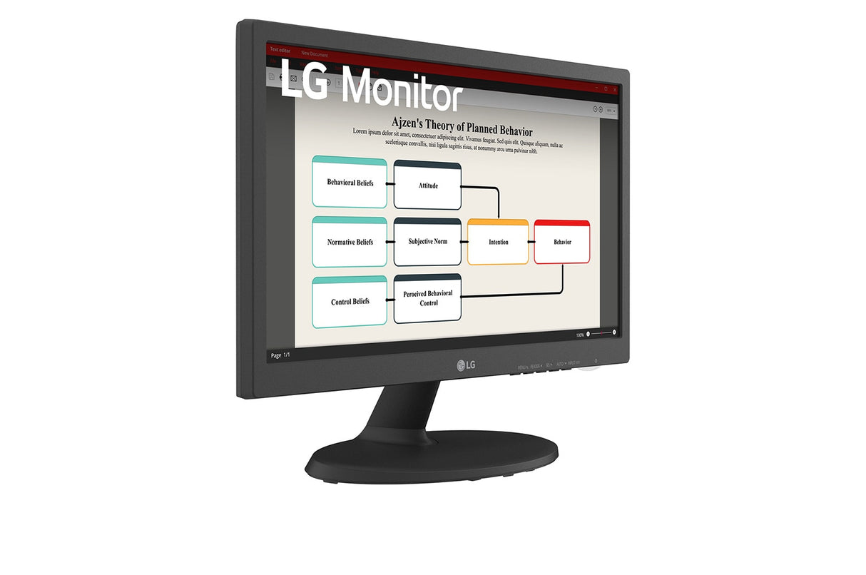 LG 19BA300 Monitor 47 cm (18.5") 1366 x 768 Pixeles HD LED Negro