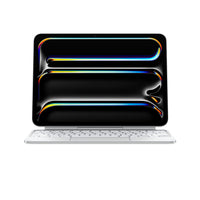 Apple Magic Keyboard para el iPad Pro de 11 pulgadas (M4) - Español (América Latina) - Blanco, QWERTY, Trackpad, Interru