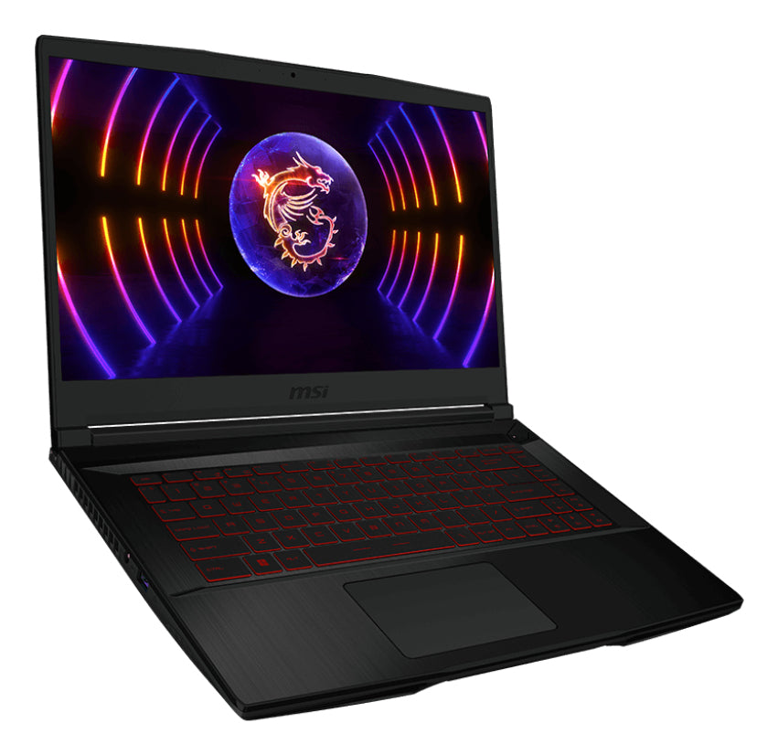 MSI Gaming Thin GF63 12UCX-608AU Laptop Portátil Negro Concha 39,6 cm (15.6")