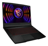 MSI Gaming Thin GF63 12UCX-608AU Laptop Portátil Negro Concha 39,6 cm (15.6")
