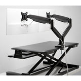 Kensington Brazo SmartFit de altura ajustable con un toque para dos monitores Soportes para monitores 2 9 kg Si