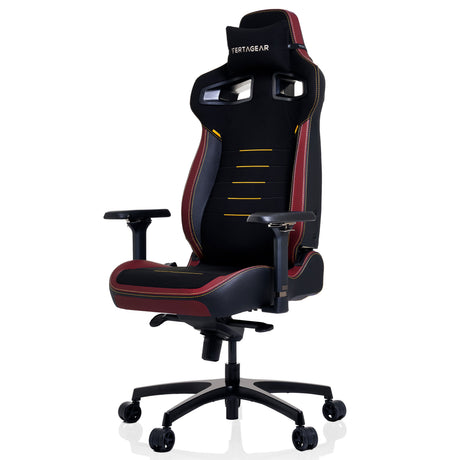 Vertagear VG-PL4800SE_BR silla para oficina o computadora asiento acolchado respaldo acolchado, Negro, Rojo, Negro