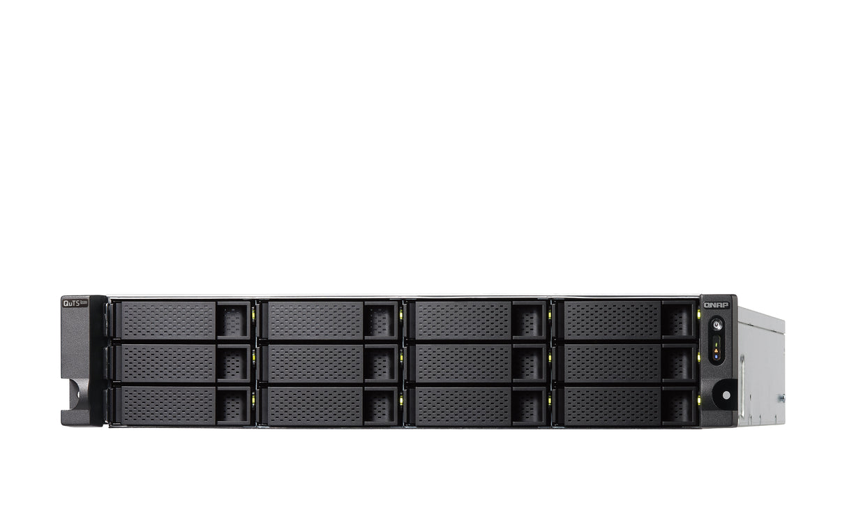 QNAP TS-h1886XU-RP R2 NAS Bastidor (2U) Intel® Xeon® D D-1622 32 GB DDR4 0 TB QuTS hero Negro