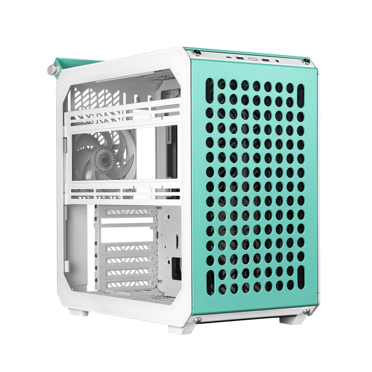 Cooler Master QUBE 500 Flatpack Macaron Edition Midi Tower Crema de color, Color menta, Rosa, ATX, EATX, ITX