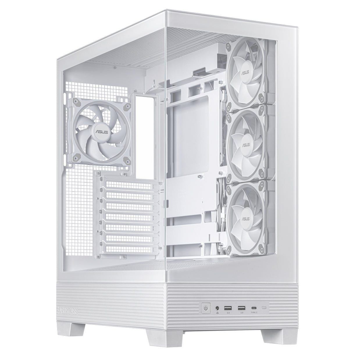 ASUS A31 Plus TG ARGB WHITE carcasas ordenador Metal Midi Tower PC Blanco