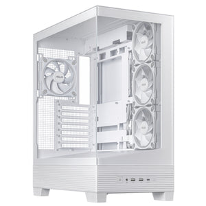 ASUS A31 Plus TG ARGB WHITE carcasas ordenador Metal Midi Tower PC Blanco
