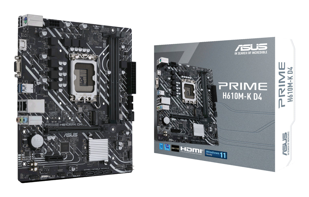 ASUS PRIME H610M-K D4 placas base Intel LGA 1700 1 DDR4-SDRAM