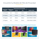 StarTech.com Filtro de Privacidad 16:9 para Monitor de 24" - Colgante - Protector Acrílico de Pantalla - Ángulo de
