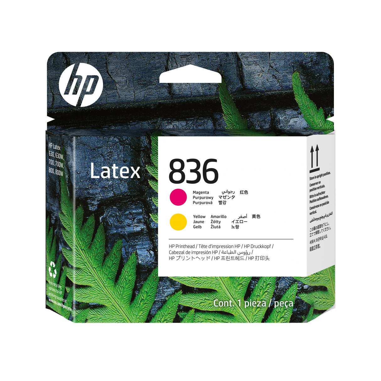 HP Cabezal de impresión Latex 836 magenta/amarillo, Impresoras HP Latex 700, 700 W, 800