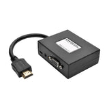 Tripp Lite P131-06N-2VA-U Adaptador de HDMI a VGA y Audio, 152 mm [6"], Negro, TAA, 1920 x 1440