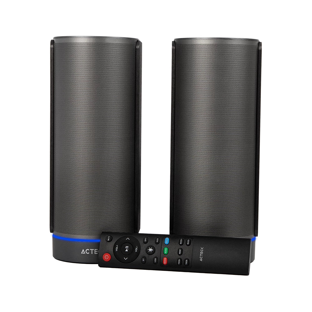 Acteck Dynamic Exact X BS660 Negro Inalámbrico y alámbrico 50 W, 2.0 canales, 45 - 20000 Hz
